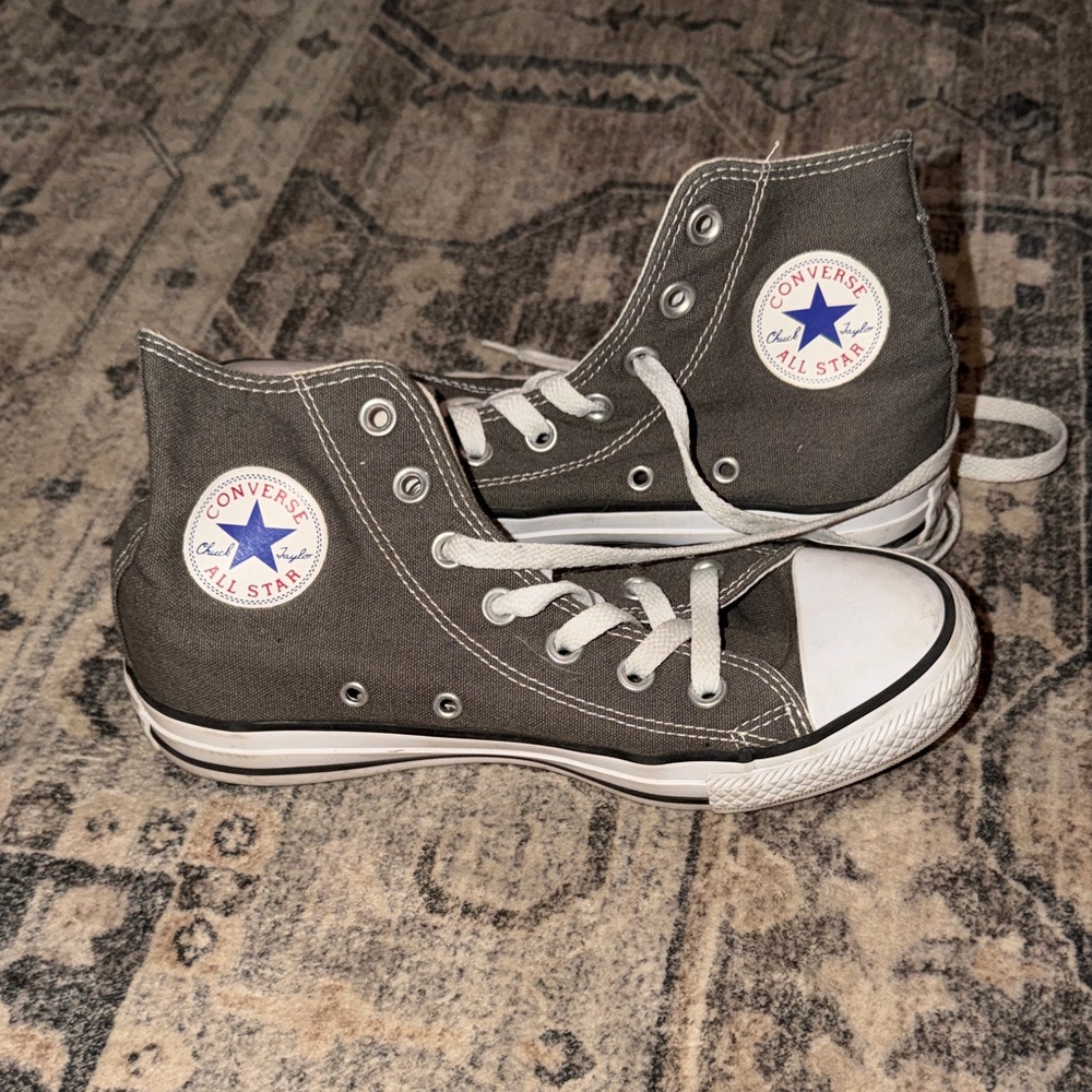 Converse Charcoal High-Top Sneakers